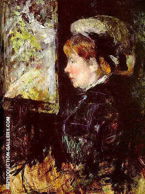 The Visitor (Portrait of a Woman in Profile) By Mary Cassatt