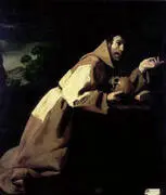 Francisco de Zubaran, St Francis Meditating 1639 By Francisco De Zurbaran