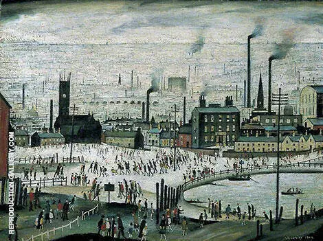 An Industrial Town 1944 By L-S-Lowry