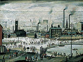 An Industrial Town 1944 By L-S-Lowry