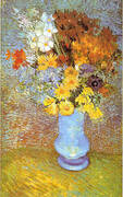 Vase with Daisies and Anemones 1887 By Vincent van Gogh