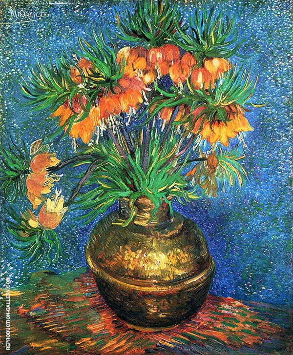 Fritillaries in a Copper Vase By Vincent van Gogh