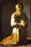 St. Francis Kneeling 1635-39 By Francisco De Zurbaran