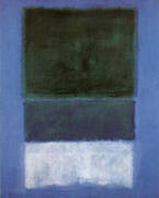 No 14 White and Greens in Blue 1957 By Mark Rothko (Inspired By)