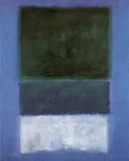 No 14 White and Greens in Blue 1957 By Mark Rothko (Inspired By)
