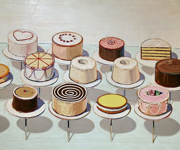 Cakes 1963 by Wayne Thiebaud | Oil Painting Reproduction