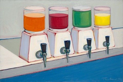 Drink Syrups 1961 by Wayne Thiebaud | Oil Painting Reproduction