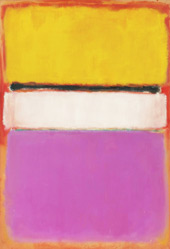 White Center Yellow, Pink and Lavender on Rose 1950 By Mark Rothko (Inspired By)