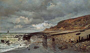 The Pointe de la Heve at Low Tide 1865 By Claude Monet
