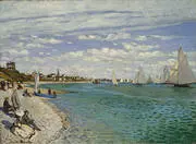 Regatta at Sainte Adresse 1867 By Claude Monet