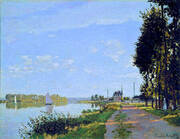The Promenade at Argenteuil 1872 By Claude Monet