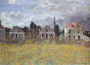 Houses by the edge of the Fields 1873 By Claude Monet