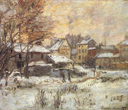 Effect of Snow Setting Sun c1874 By Claude Monet