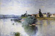 The Seine at Lavacourt 1880 By Claude Monet