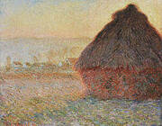 Wheatstack Sunset 1890-91 By Claude Monet
