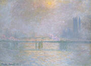 Charing Cross Bridge Overcast Day c1899 By Claude Monet