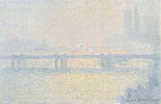 Charing Cross Bridge, The Thames, 1899-1900 By Claude Monet