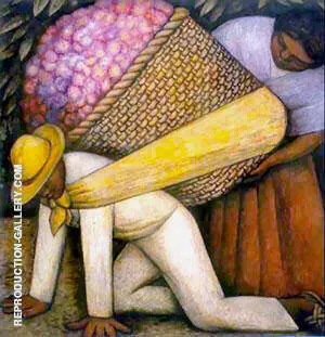The Flower Carrier 1935 By Diego Rivera