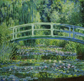 Water Lilies and Japanese Bridge 1899 By Claude Monet