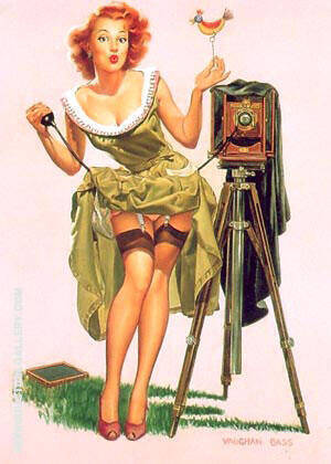 Watch the Birdie by Pin Ups | Oil Painting Reproduction