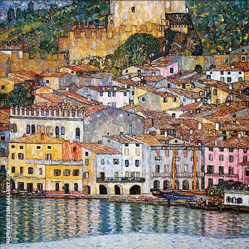 Malcesine on Lake Garda, 1913 By Gustav Klimt