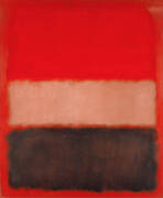 No 46 Red, Ochre Black on Red 1957 By Mark Rothko (Inspired By)