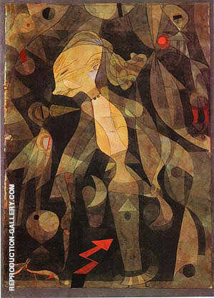 A Young Lady's Adventure 1921 by Paul Klee | Oil Painting Reproduction