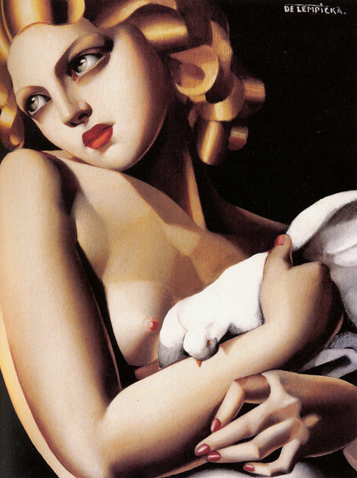 Woman with Dove, 1931 by Tamara de Lempicka | Oil Painting Reproduction