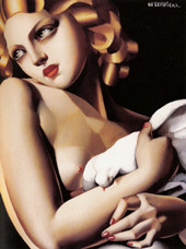 Woman with Dove, 1931 By Tamara de Lempicka