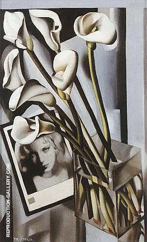 Arlette Boucard with Arums, 1931 By Tamara de Lempicka