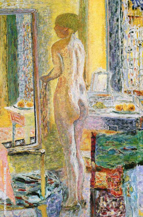 Nude before the Mirror 1931 by Pierre Bonnard | Oil Painting Reproduction