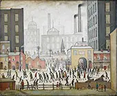 Coming from the Mill 1930 By L-S-Lowry