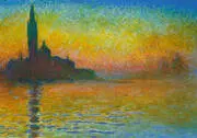 Venice at Twilight 1908 By Claude Monet
