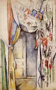 Curtains 1885 By Paul Cezanne