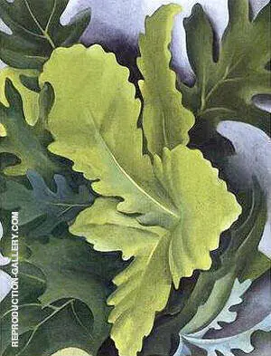 Green Oak Leaves By Georgia O'Keeffe