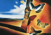 Landscape with Butterflies 1956 By Salvador Dali