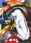 Hound before the World By Franz Marc