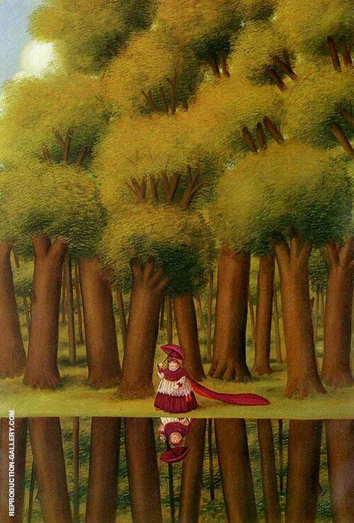 Stroll by the Lakeside1988 By Fernando Botero