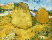 Haystacks in Provence 1888 By Vincent van Gogh