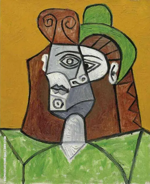 Femme au Chapeau Vert 1947 By Pablo Picasso