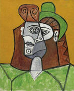 Femme au Chapeau Vert 1947 By Pablo Picasso