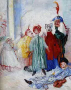 The Strange Masks 1892 By James Ensor