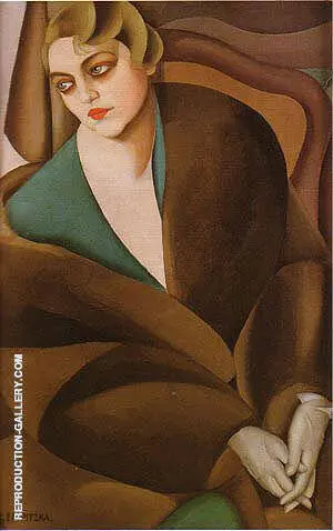 Portrait of Baroness Renata Treves 1925 By Tamara de Lempicka