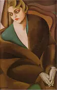 Portrait of Baroness Renata Treves 1925 By Tamara de Lempicka
