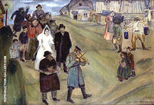 Russian Wedding 1909 By Marc Chagall