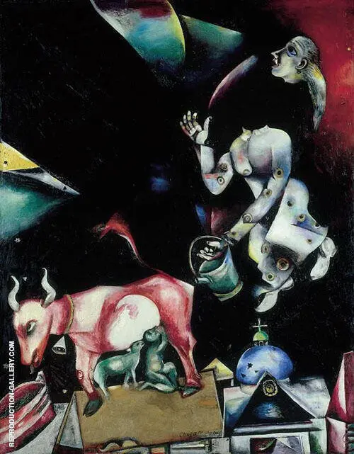 To Russia with Asses and Others 1911 By Marc Chagall