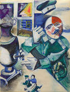 The Soldier Drinks By Marc Chagall