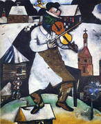 The Fiddler 1913 By Marc Chagall