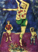The Three Acrobats 1926 By Marc Chagall
