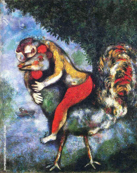 The Rooster 1929 By Marc Chagall